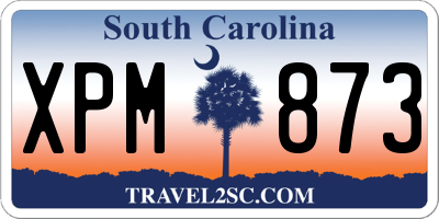 SC license plate XPM873