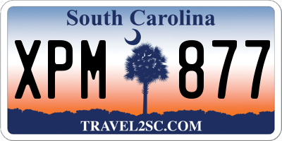 SC license plate XPM877