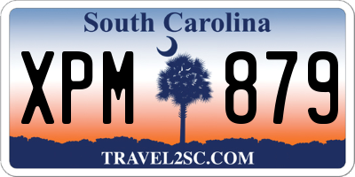 SC license plate XPM879
