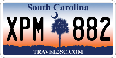 SC license plate XPM882