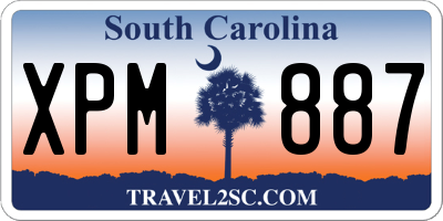 SC license plate XPM887