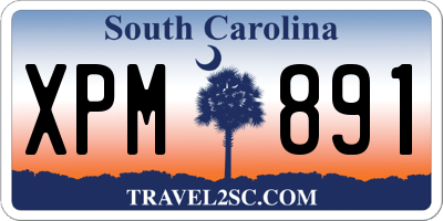 SC license plate XPM891