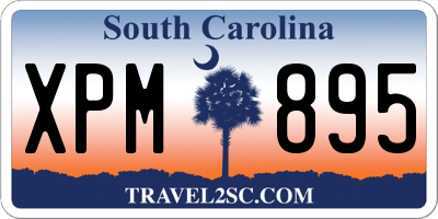 SC license plate XPM895
