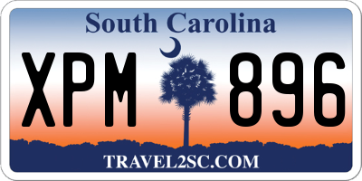 SC license plate XPM896