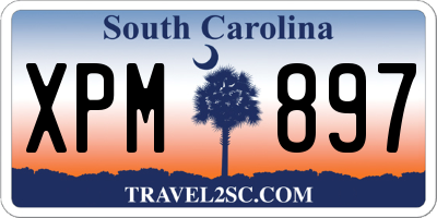 SC license plate XPM897