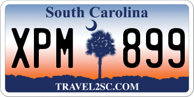 SC license plate XPM899
