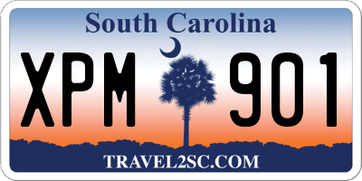 SC license plate XPM901
