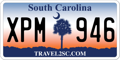 SC license plate XPM946