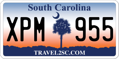 SC license plate XPM955