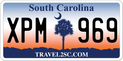 SC license plate XPM969