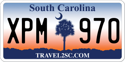 SC license plate XPM970