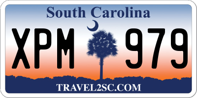 SC license plate XPM979