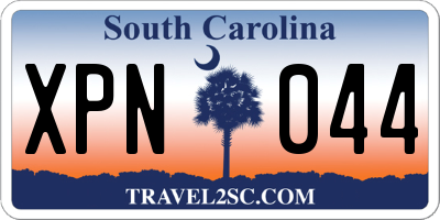 SC license plate XPN044