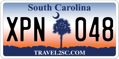 SC license plate XPN048