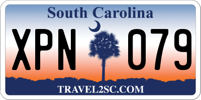 SC license plate XPN079