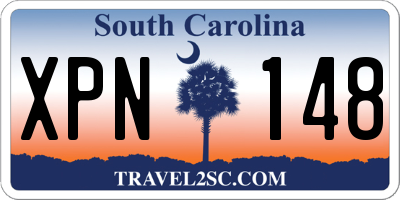 SC license plate XPN148