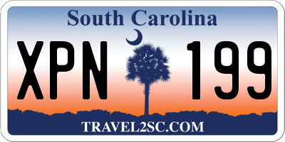 SC license plate XPN199