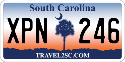 SC license plate XPN246