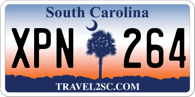 SC license plate XPN264