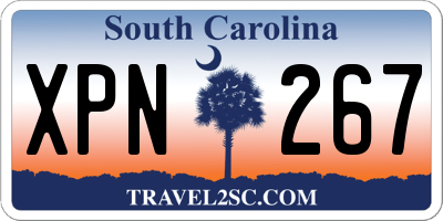 SC license plate XPN267