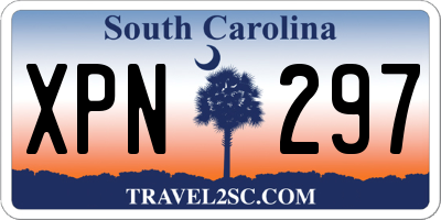 SC license plate XPN297