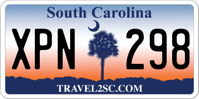 SC license plate XPN298
