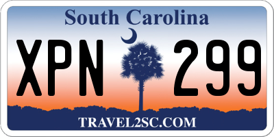 SC license plate XPN299