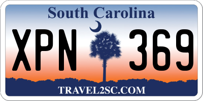 SC license plate XPN369