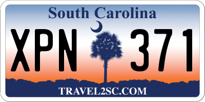 SC license plate XPN371
