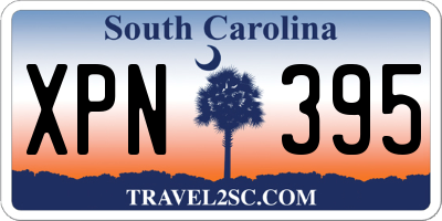 SC license plate XPN395
