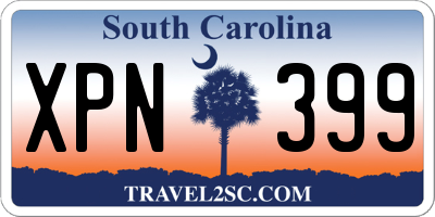 SC license plate XPN399