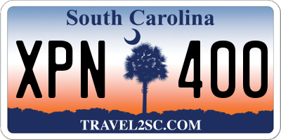SC license plate XPN400