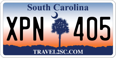 SC license plate XPN405
