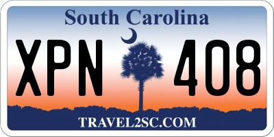 SC license plate XPN408