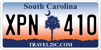 SC license plate XPN410