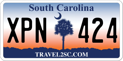 SC license plate XPN424