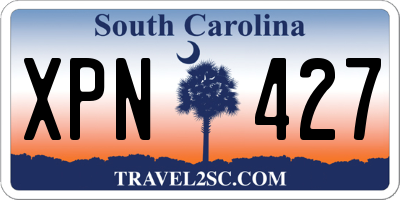 SC license plate XPN427