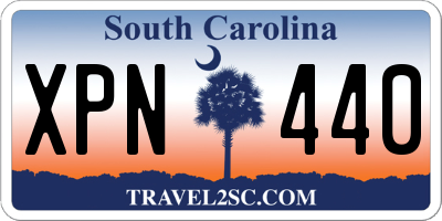 SC license plate XPN440