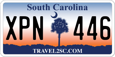 SC license plate XPN446