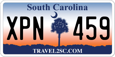 SC license plate XPN459