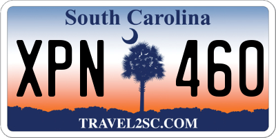 SC license plate XPN460
