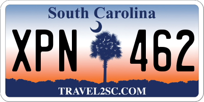 SC license plate XPN462