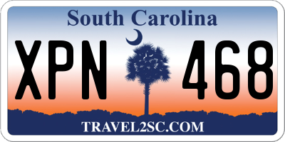 SC license plate XPN468