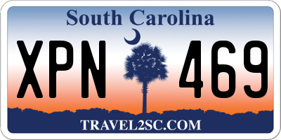 SC license plate XPN469