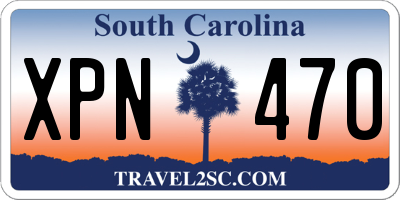 SC license plate XPN470