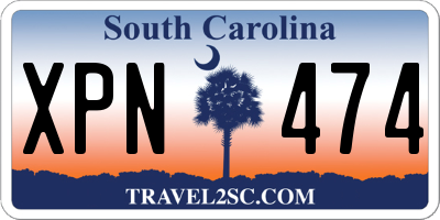 SC license plate XPN474
