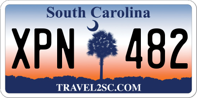 SC license plate XPN482