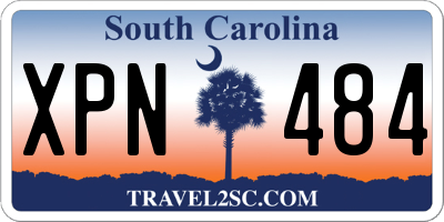 SC license plate XPN484