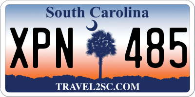 SC license plate XPN485