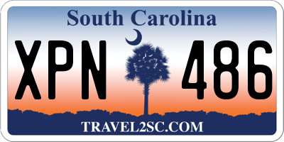 SC license plate XPN486